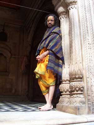 Man dressed in traditional garb